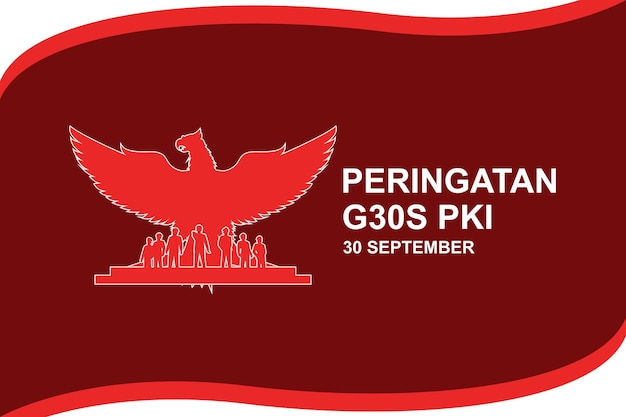 インドネシアで毎年 9 月 30 日に記念される G30S PKI のベクトル図