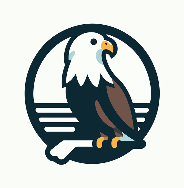 Vector vector illustration of the gallant eagle logo