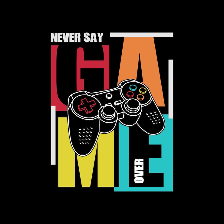 Vector vector illustration of a game pad with joystick for print