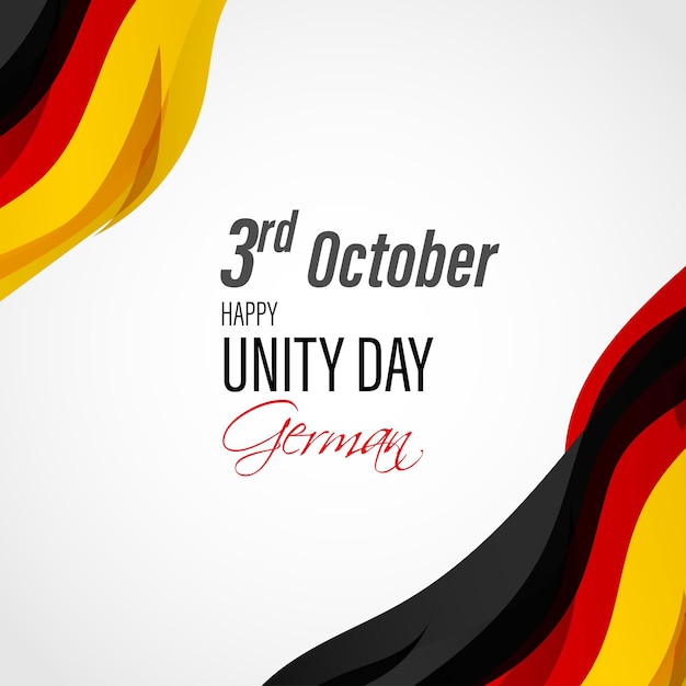 Vector illustration for German Unity day-3 October