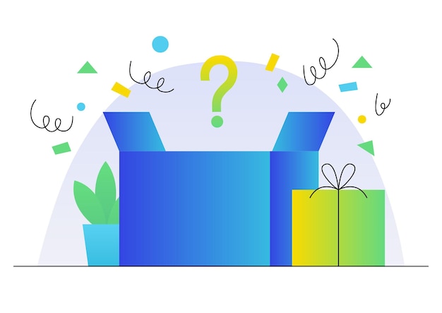 Vector illustration of gift boxes