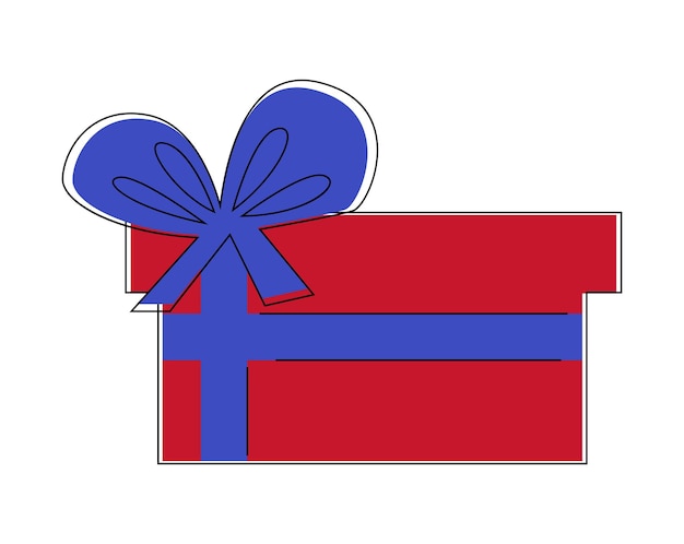 Vector illustration of gift