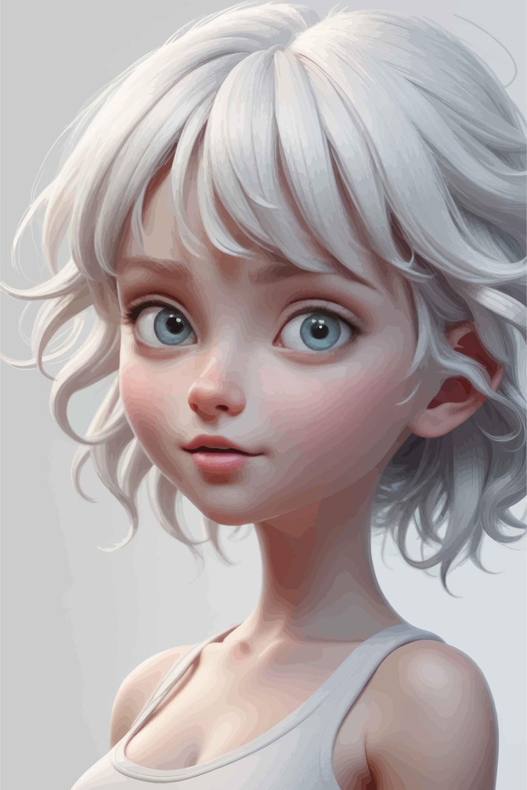 Vector vector illustration of a girl in a white dressvector illustration of a girl in a white dresscute lit