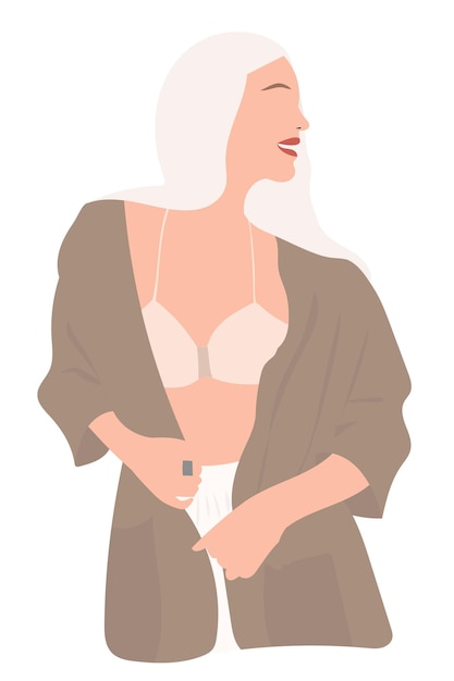 Vector illustration of a girl