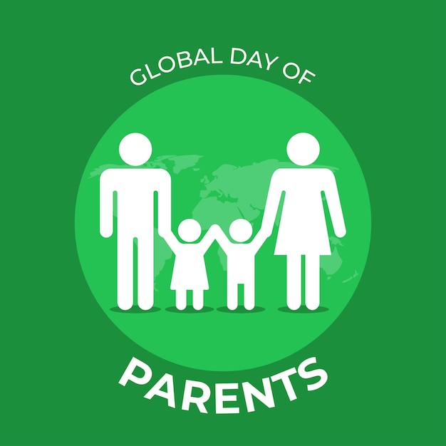 Vector illustration for global day of parents