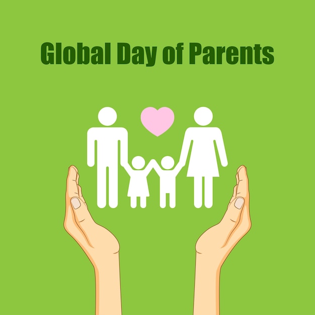 Vector illustration for Global day of parents