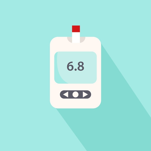 Vector vector illustration of a glucometer blood glucose sugar monitor