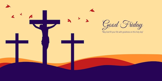 Vector illustration of Good Friday banner