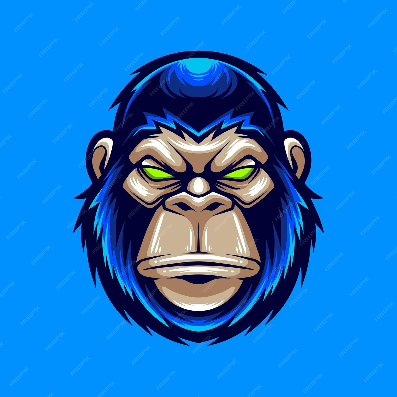 Premium Vector Chimp Monkey Gamer Mascot Esport Logo - vrogue.co
