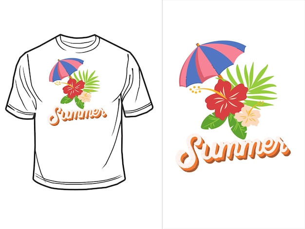 Вектор Векторная иллюстрация графический дизайн tshirt summer