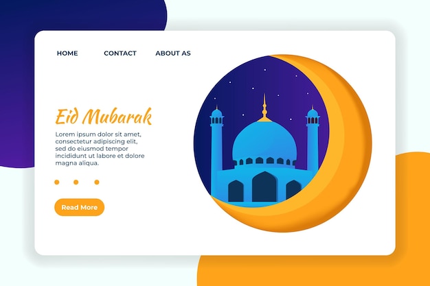 Vettore illustrazione vettoriale grafica uiux eid mubarak