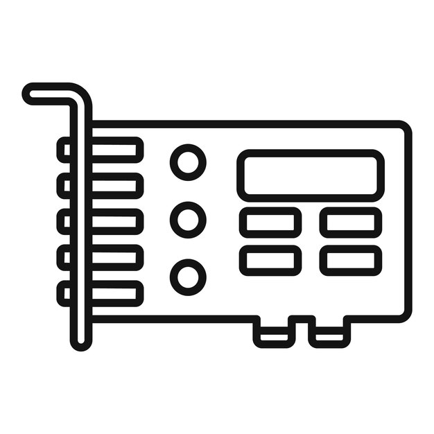 グラフィックカードのベクトルイラスト