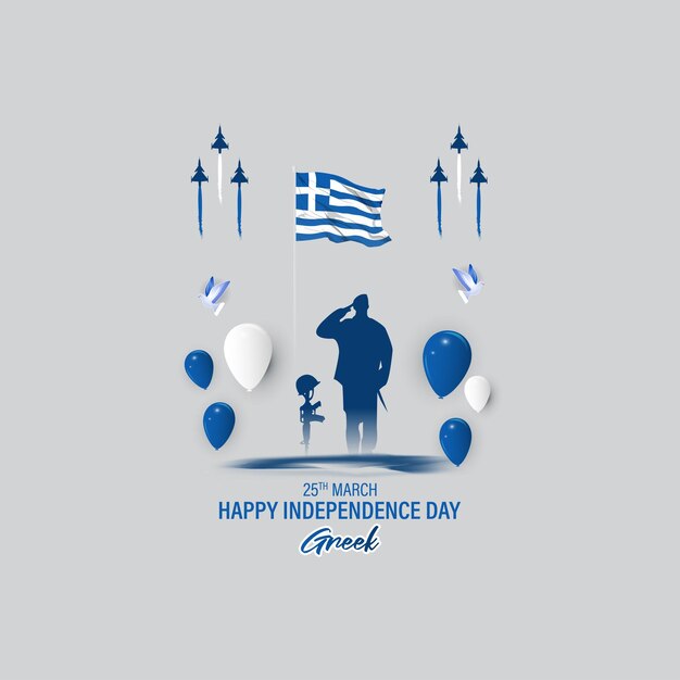 Vector illustration for Greek independence day