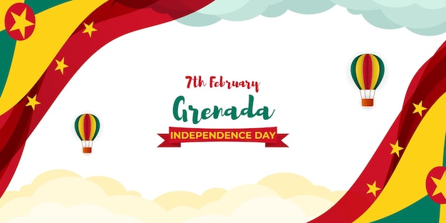 Vector illustration for Grenada independence day