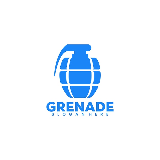 Vector illustration grenade silhouette color