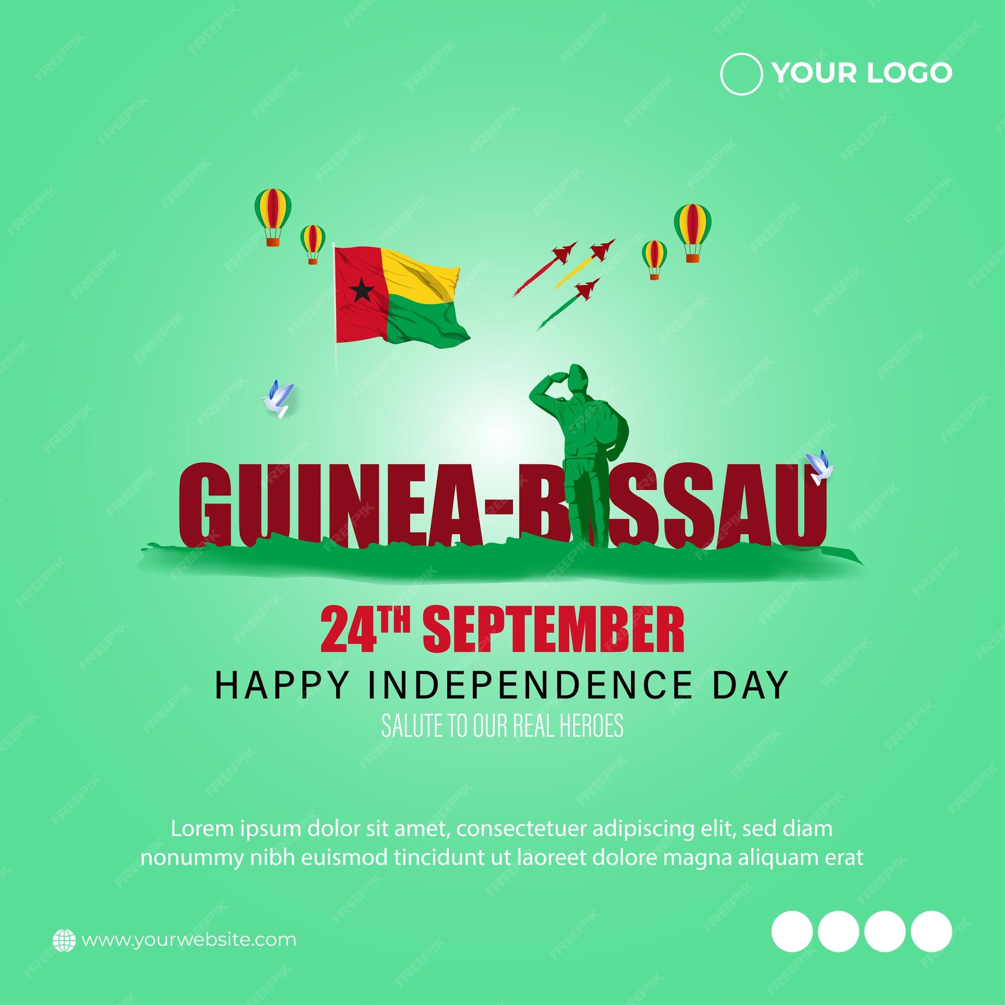 Premium Vector | Vector illustration for guinea-bissau independence day