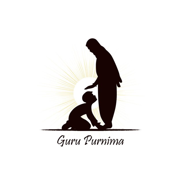 Illustrazione vettoriale di guru purnima.