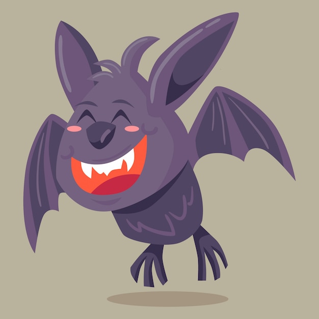 Vector illustration halloween character bat