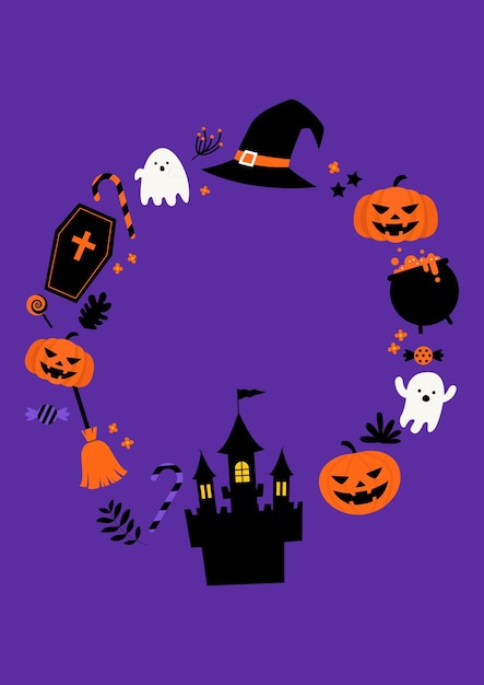 Vector illustration of Halloween day