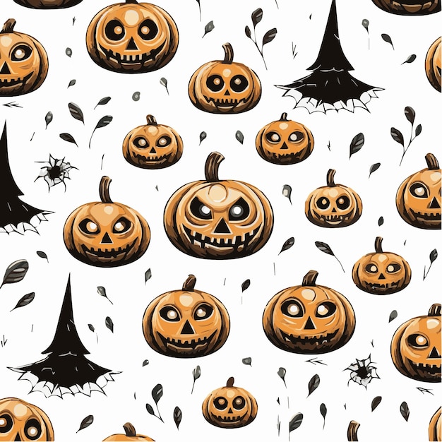 vector illustration of Halloween pattern for background