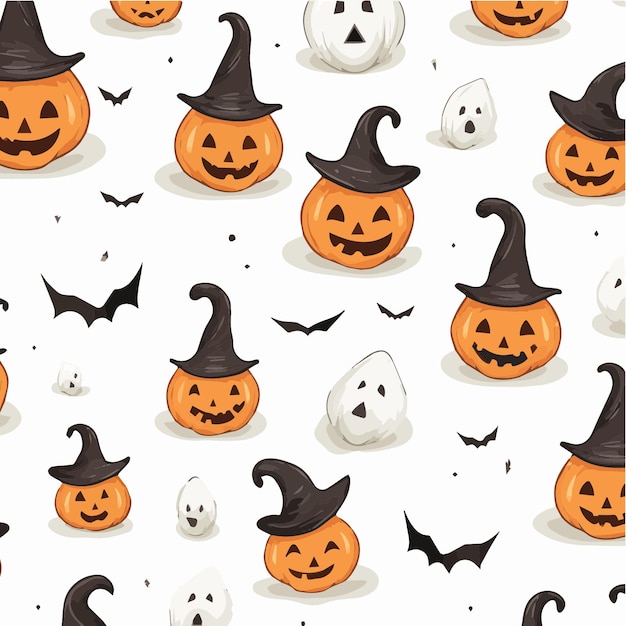 vector illustration of Halloween pattern for background