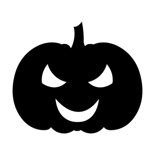 Vector illustration of Halloween Pumpkin isolated on white background.