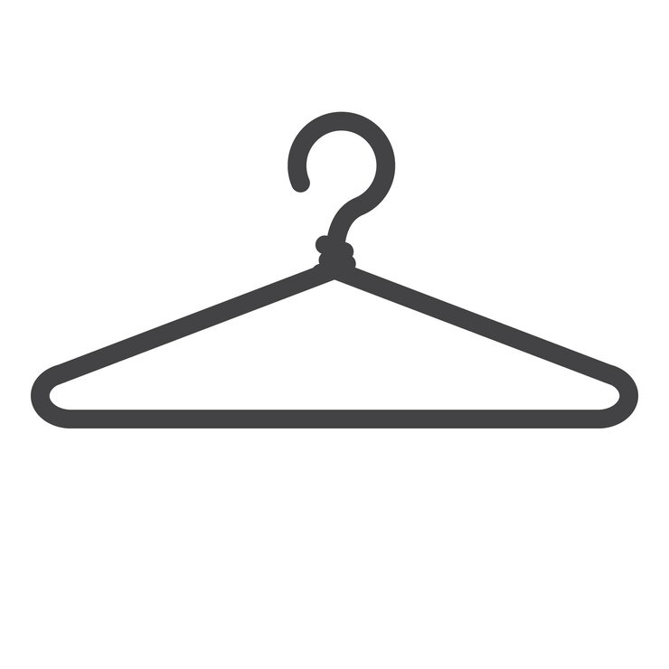Vector vector illustration of hanger icon simple flat design