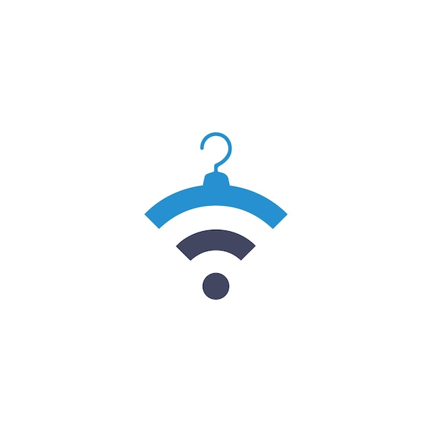 Vector illustration of a Hanger WiFi Icon