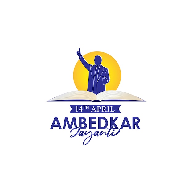 Vector illustration of Happy Ambedkar Jayanti