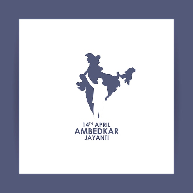Vector illustration of Happy Ambedkar Jayanti