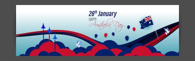 Illustrazione vettoriale di happy australia day