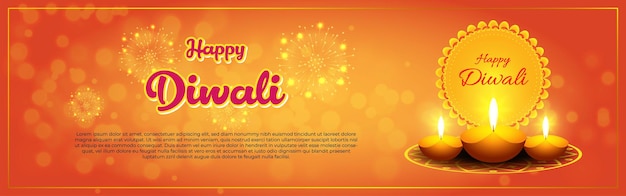 Vector illustration for Happy Diwali Indian festival greeting