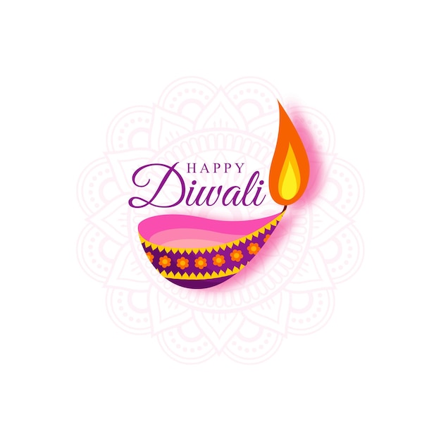 vector illustration of happy diwali social media feed template