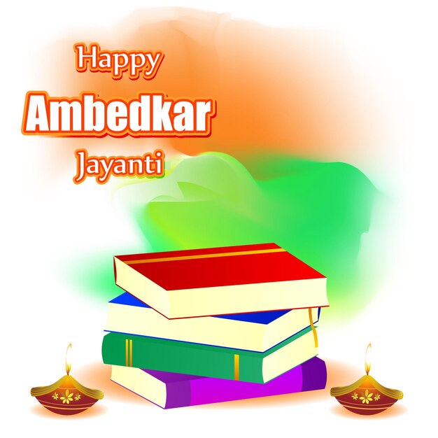 Vector vector illustration for happy dr bhimrao ambedkar jayanti