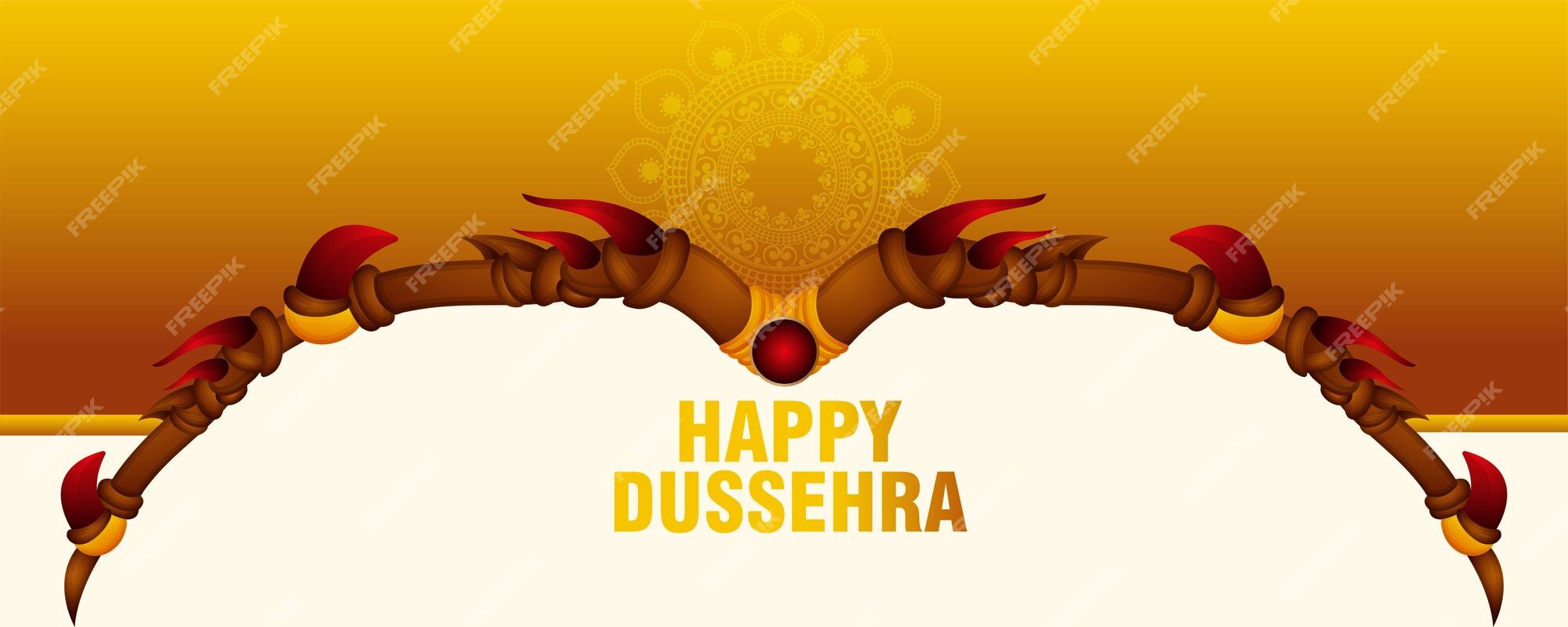 Premium Vector | Vector illustration for happy dussehra design concept