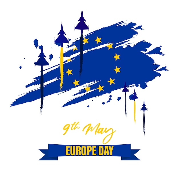 Vector illustration for Happy Europe Day