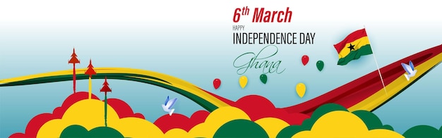Векторная иллюстрация Дня независимости Ганы