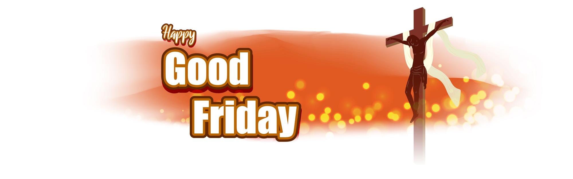 Premium Vector | Vector illustration for happy good friday banner