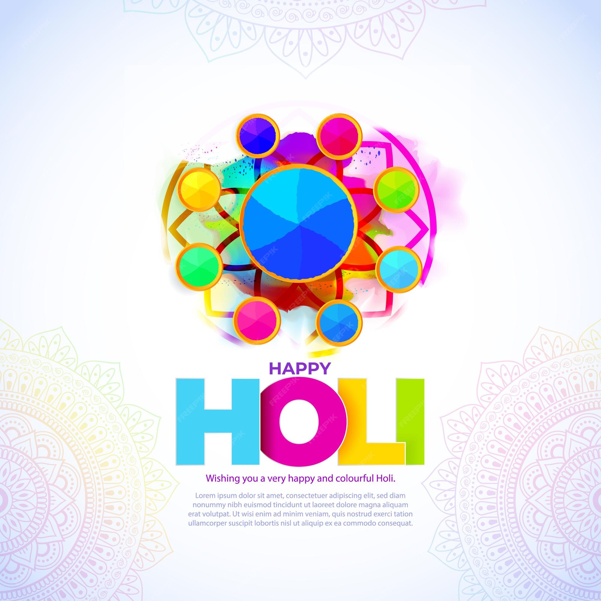 holi unique images