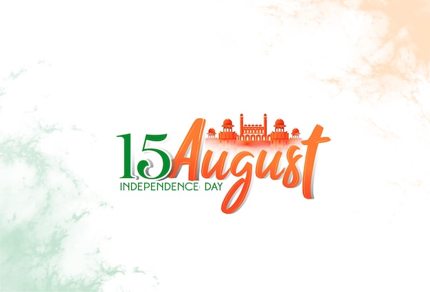 Vector illustration of Happy independence day in India celebration on 15 August, sale, discount