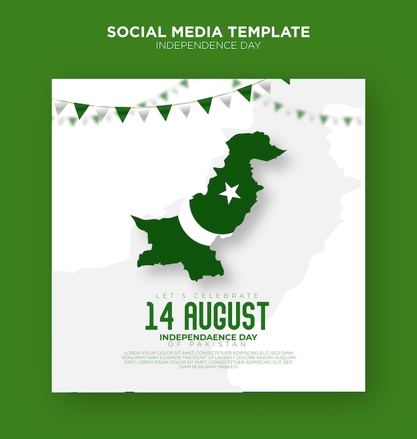 vector illustration of happy independence day in pakistan celebration on 14 august sale discount