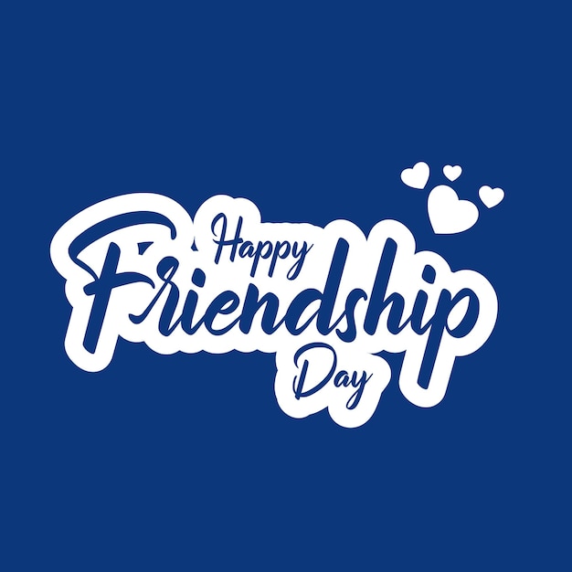 Vector illustration of Happy international friendship day banner design template