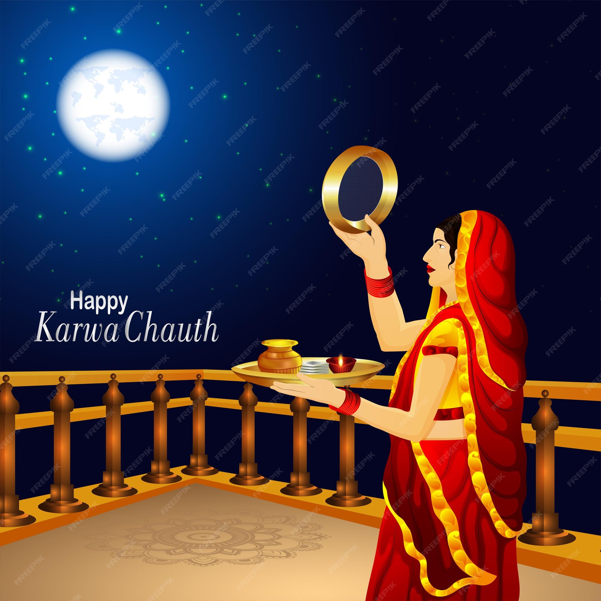 Happy Karwa Chauth Images Celebrate the Festival with Stunning Pictures!