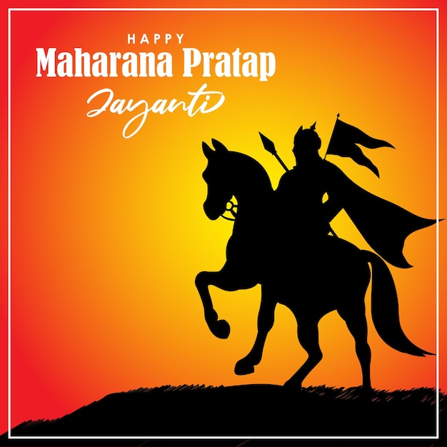 Vector illustration for Happy Maharana Pratap jayanti