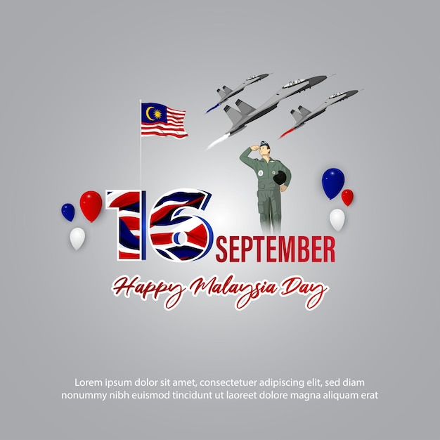 Vector illustration for Happy Malaysia day