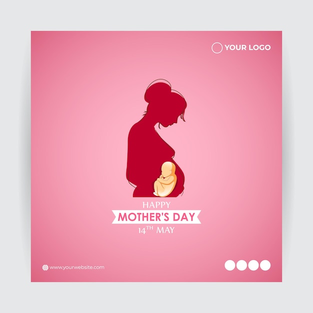 Vector illustration for Happy Mother's Day 8 May