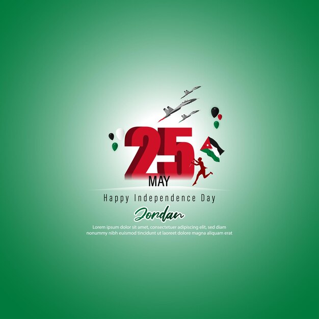 Vector vector illustration for happy national day jordan