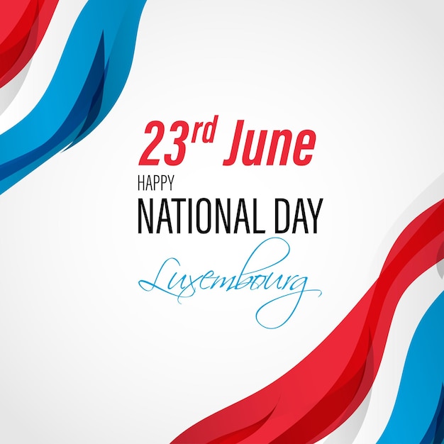 Vector illustration for happy national dayLuxembourg