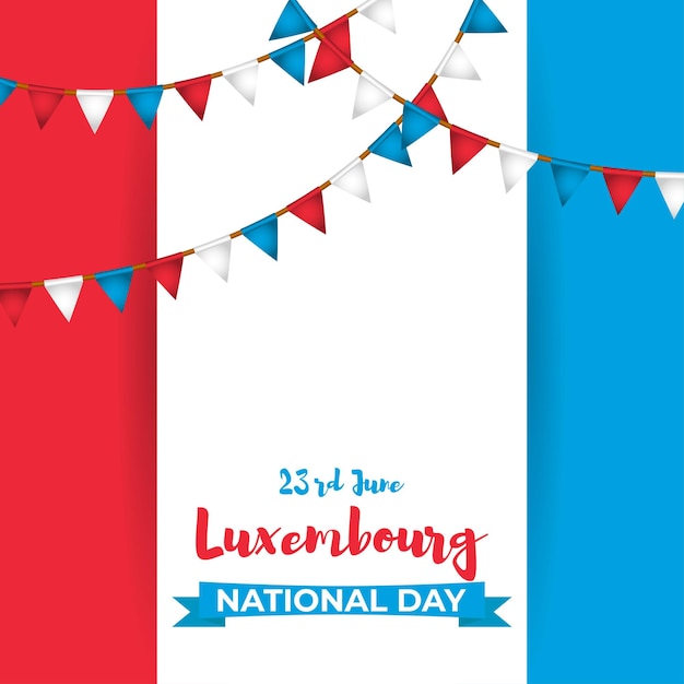 Vector illustration for happy national dayLuxembourg