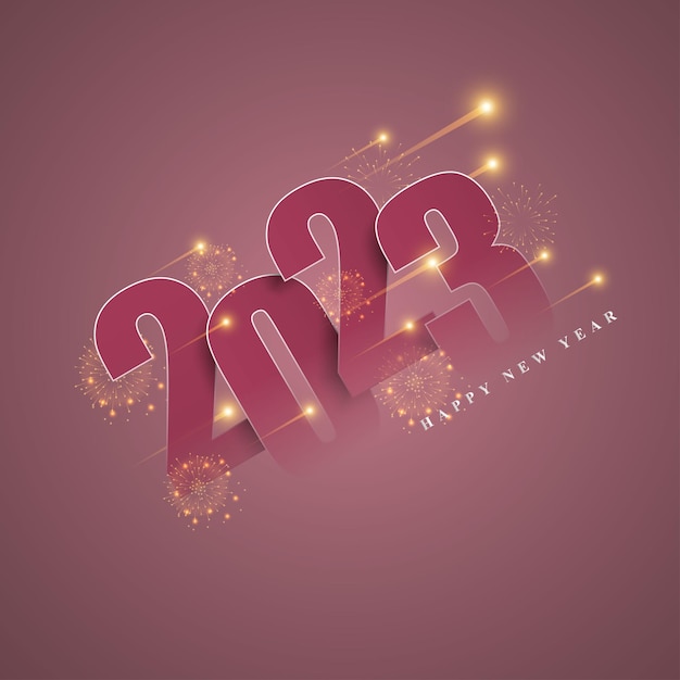 Vector illustration for Happy New year 2023 background poster banner flyer card